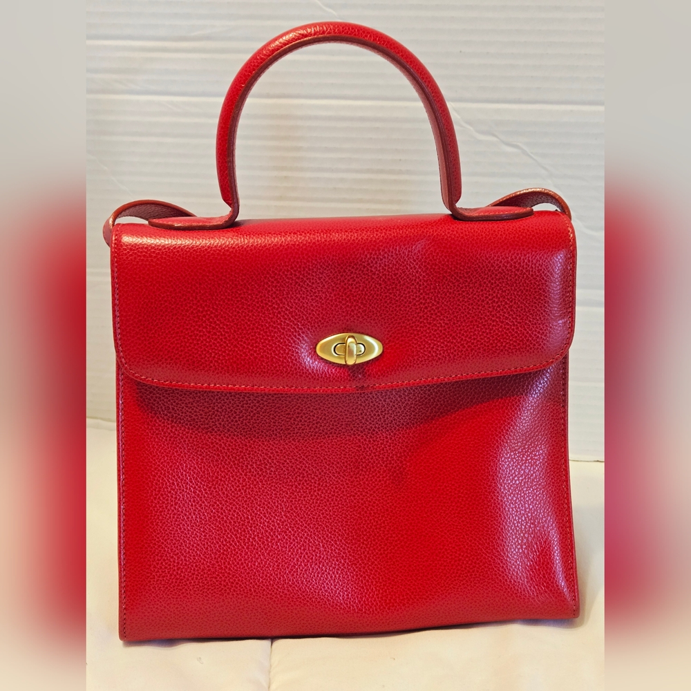 Vintage Coach Madison Biltmore 4417 Bordeaux Red Hand Bag Crossbody - Picture 2 of 16